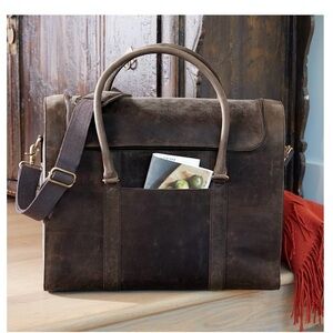 IWA Leather Wine Duffel Bag 6 Bottle Brown -BRAND NEW